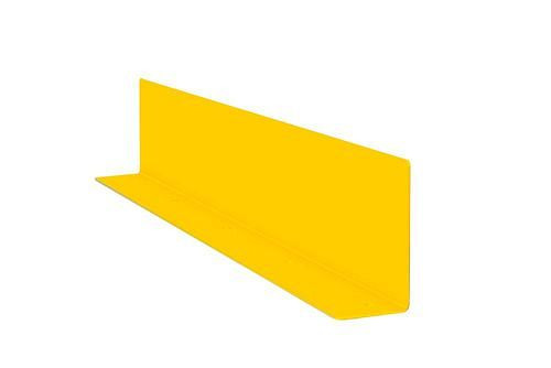 Support de protection anti-encastrement Moravia, en acier, revêtement plastique jaune, largeur 1080 mm, 311030