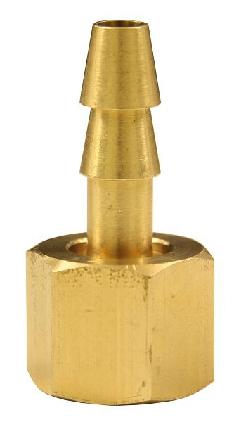 Embout de tuyau ELMAG avec écrou-raccord, FI 1/4', 6 mm, laiton, 42360