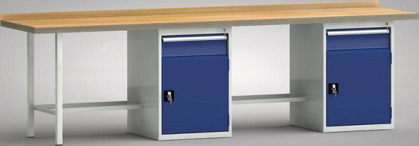 Etabli standard KLW - 3000 x 700 x 840 mm L x P x H, WS438N-3000M40-E7022
