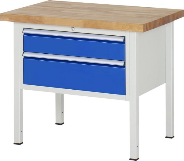Etabli RAU série 8000 - modèle 8223, L1000 x P700 x H840-1040 mm, base système L860 x P650 x H800-1000 mm, 03-8223A2-107B4H.11