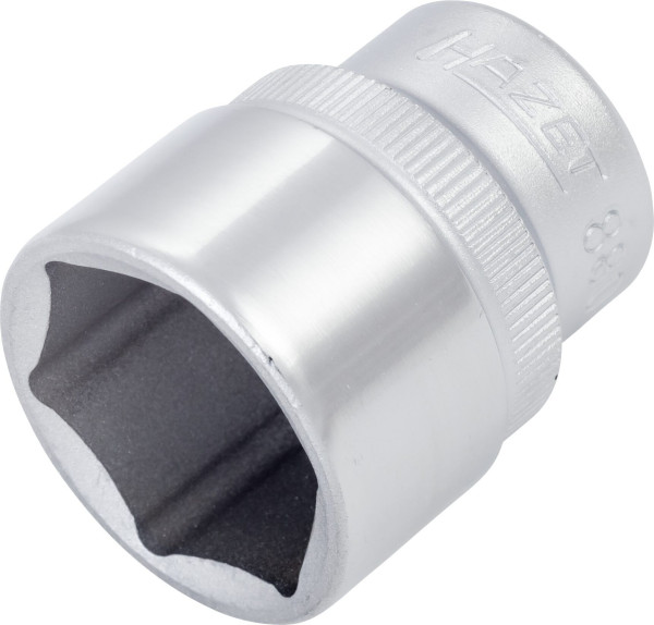 Douille Hazet, hexagonale, carrée creuse 10 mm (3/8"), 20 mm, moletée, 880-20