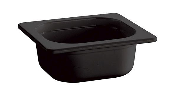Bac APS GN 1/6 - ECO LINE-, 17,6 x 16,2 cm, profondeur : 100 mm, mélamine, noir, 1 litre, 84311
