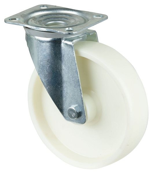 Rouleau de transport BS rollers, largeur de roue 50 mm, Ø roue 200 mm, capacité de charge 300 kg, bande de roulement/corps de roue en plastique, roulement à rouleaux, lot de 2, L400.B10.200