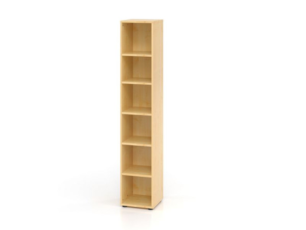 Étagère étroite Hammerbacher 964RE, 6 OH, corps : érable, 40 x 40 x 215,4 cm (LxPxH), V964RE/3