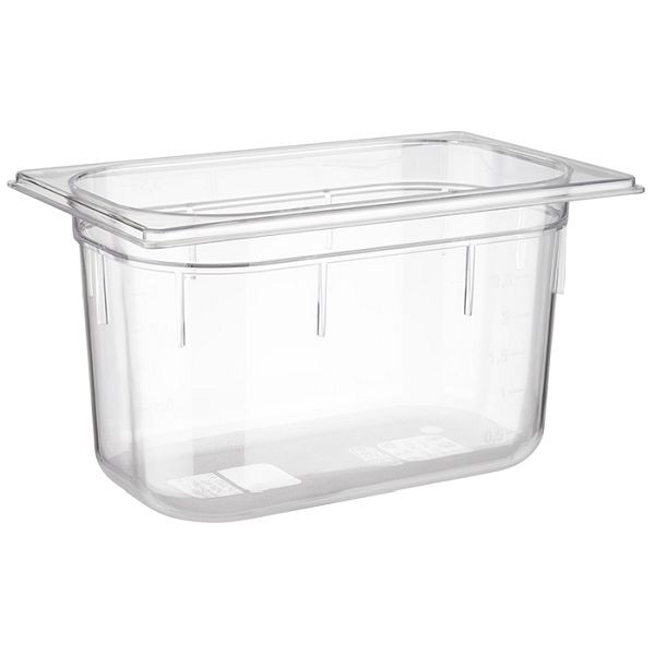 Bac APS GN 1/4, 26,5 x 16,2 cm, profondeur : 150 mm, polycarbonate, 3,7 litres, 82032
