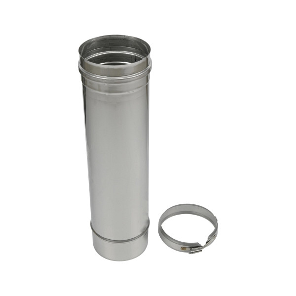 Section de conduit de fumée Solarbayer VA 150 - 500 mm, avec bande de serrage, 530032200