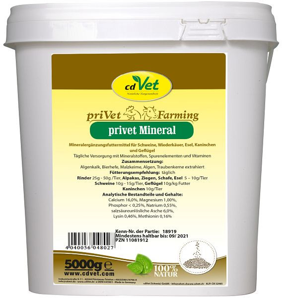 cdVet privé minéral 5 kg, 4802
