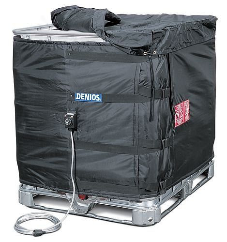 Chemise chauffante DENIOS HM 4, pour conteneurs IBC, kit avec capot isolant, 207-857
