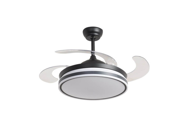 Ventilateur de plafond Pepeo Ganuwa 107 cm avec éclairage LED et télécommande, 121122020