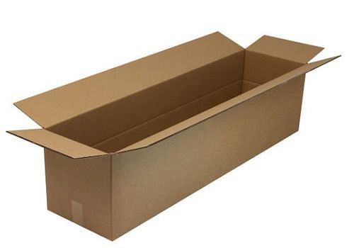 Boîte pliante en carton ondulé TransPak à 2 parois, dimensions intérieures 1200 x 300 x 300 mm, qualité 2.30BC, paquet de 10, 299396