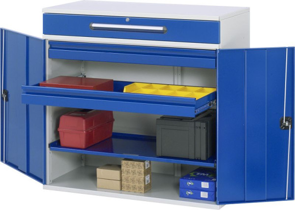 Bureau debout avec armoire latérale RAU - modèle 32, L1100 x P520 x H1060 mm, 07-1100-M32.11