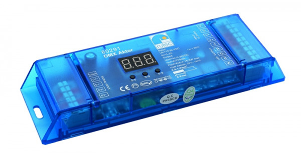 rutec Projekt actionneur DMX 700mA actionneur DMX multicolore 4x1 canaux 3/4 adresses, PHZ291