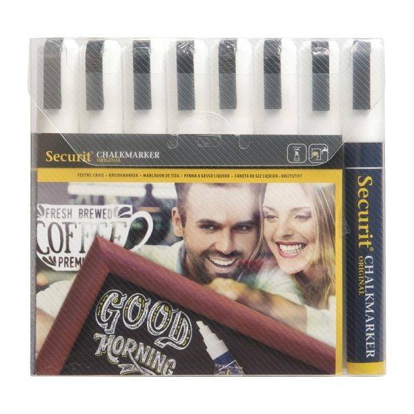 Stylos craie Securit 6mm blanc, GF261