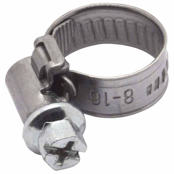 Collier de serrage ELMAG avec fixation hexagonale, 8-12 mm, 2 pièces, 42705