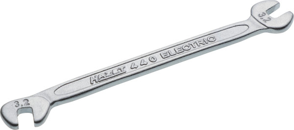 Clé à fourche double Hazet, profil hexagonal extérieur, 3,2 mm, 440-3.2