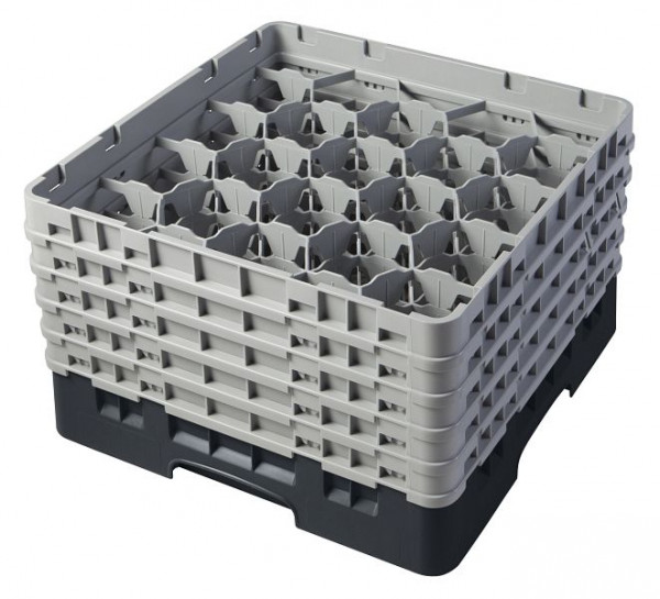 Panier de lavage Cambro 20 compartiments Camrack® 25,7 cm noir, lot de 2, 20S958110