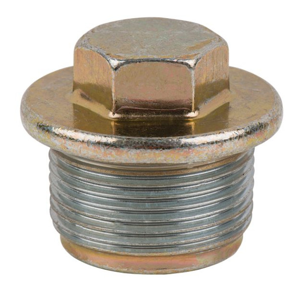 Vis de vidange d'huile KS Tools, six pans extérieurs 17 mm, M26x1,5x16 mm, paquet de 25, 430.2139