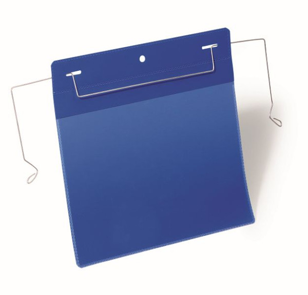 Pochette de suspension en fil DURABLE A5 paysage, bleu foncé, paquet de 50, 175207