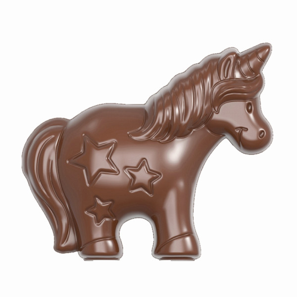 Moule à chocolat Schneider - licorne, 275 x 135 x 24 - double forme recto/verso / 45 x 39,5 x 9,5 mm, 2 x 6 g, 2 x 6 pièces, 421933