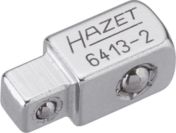 Carré traversant Hazet, carré plein 10 mm (3/8 pouce), carré plein 6,3 mm (1/4 pouce), 6413-2