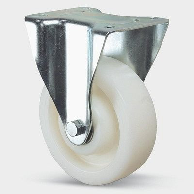 Roulette fixe TENTE-ROLLEN, roue Ø 200 mm, capacité de charge 600 kg, hauteur de construction 250 mm, D 75 Shore, 3648UOP200P63