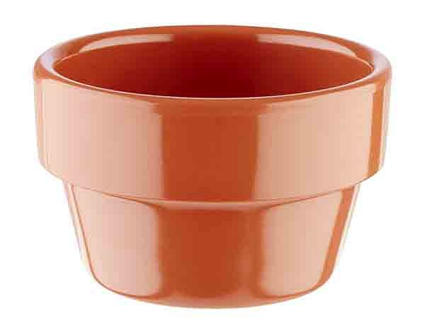 Bol APS -POT DE FLEUR-, Ø 6 cm, hauteur : 3,5 cm, mélamine, aspect terre cuite, 0,04 litre, lot de 60, 84471
