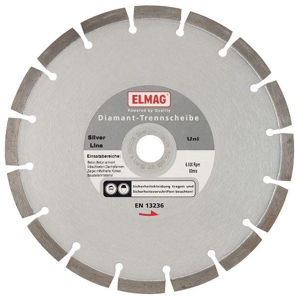 Disque diamant ELMAG 600 mm, SILVER LINE - UNI (alésage : 60,0 mm), 61593