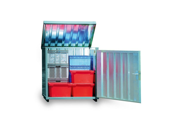 Coffret FLADAFI MB 2, galvanisé, assemblé, avec socle, 1420 x 1080 x 1470 mm