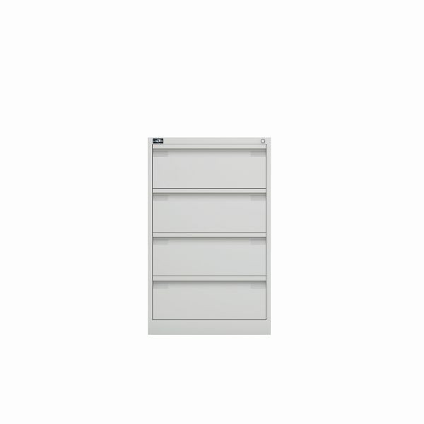 Classeur Bisley ECO, double rail, DIN A5, 4 tiroirs, couleur blanc pur, KS24625