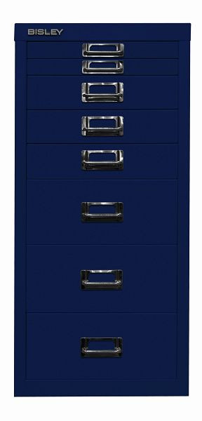Bisley MultiDrawer™, série 29, DIN A4, 8 tiroirs, bleu oxford, L298639