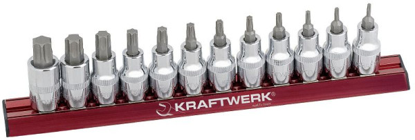 Embout Kraftwerk pour jeu de douilles à vis TX MAGALU 1/2", 12 pièces, 325099
