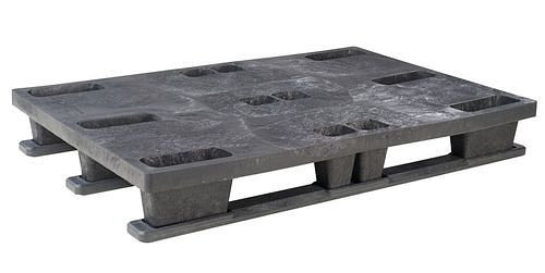 Euro palette DENIOS, en PE-RE, 800 x 1200 x 160 mm, 3 semelles, lot de 5, 312639