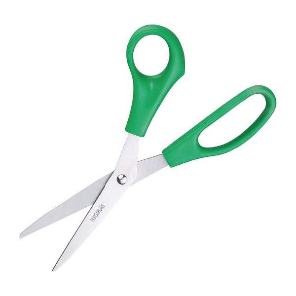 Ciseaux Hygiplas à code couleur vert, DM039