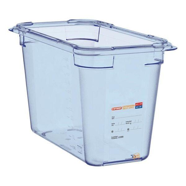 Araven GN1 / 3 bac alimentaire bleu 200mm, GP581