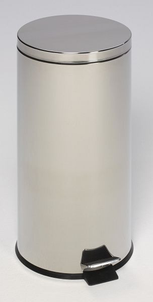 Poubelle à pédale VAR avec pédale, 30 L, acier inoxydable poli, 43053