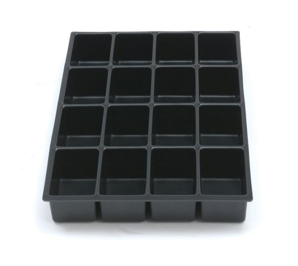 Bisley MultiDrawer™ Insert de tiroir A4 16 compartiments pour tiroirs A4, Plastique, 225P1800