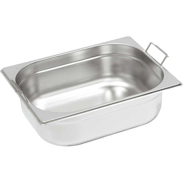 Bac gastronorme série Stalgast NOUVEAU MODÈLE, GN 1/2 (100mm), avec poignées rabattables, GN0512100