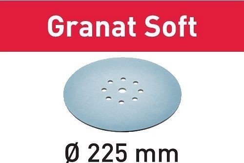 Festool Schleifscheibe STF D225 P80 GR S/25 Granat Soft, VE: 25 Stück, 204221