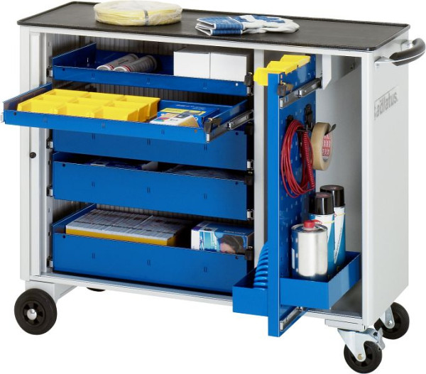 Chariot à outils RAU série adlatus modèle 10020, L1025 x P400 x H860 mm, avec support métallique, 02-10020.11