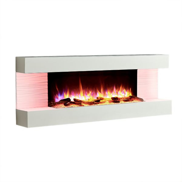 Cheminée électrique RICHEN Hestia, 2000 W, couleur : blanc, EF197A-MT197E