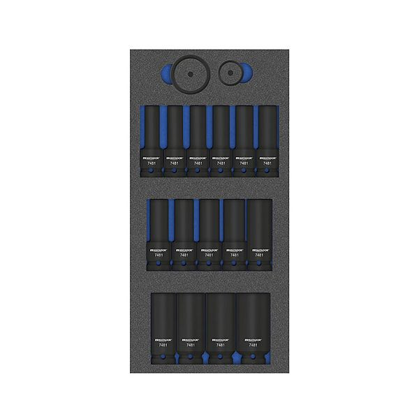 Module d'outils MATADOR : clé à douille à chocs 1/2", 1/3 : 193 x 390 mm, poids : 3810 g, 8164 7481
