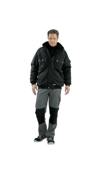 Blouson d'hiver Planam Canvas 320, noir/noir, taille XXL, 2184060