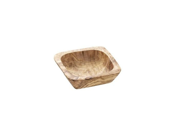 Bol APS -OLIVE-, 7,5 x 7,5 cm, hauteur : 2,5 cm, bois d'olivier, 0,05 litre, chaque pièce est unique par sa couleur et son grain exacts, 01013