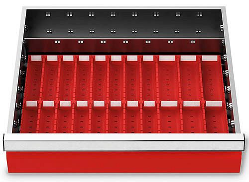 Bedrunka+Hirth inserts de tiroir T500 R 18-16, pour hauteur de panneau 100 mm, 146-130