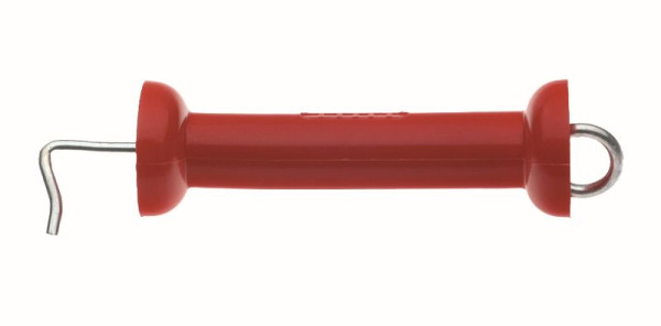 Poignée de portail Pulsara type "N" avec ressort de tension et crochet, rouge, 066742