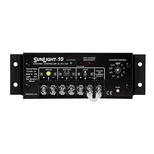 Contrôleur de charge solaire Morningstar Sunlight SL-10L 12V, 321356