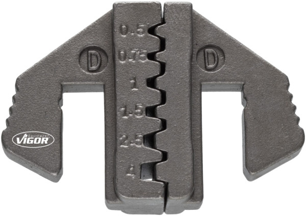 Insert à sertir VIGOR D : pour embouts de fil avec et sans collier de 0,5 à 4,0 mm2, V2499-D
