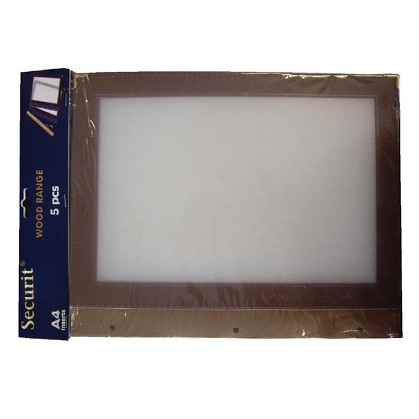 Pochettes à enfiler Securit A4, UE : 5 pièces, H753