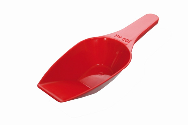 Mesureur Schneider en polyéthylène, longueur : 200 mm, volume : 100 ml, rouge, 200346