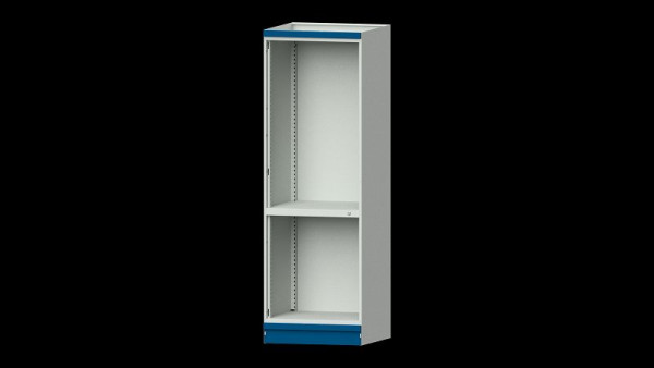 Établis ANKE armoire de base système d'armoire modulaire, modèle 101, 715 x 720 x 2200 mm, boîtier vide ouvert, RAL 7035/5010, 631.002
